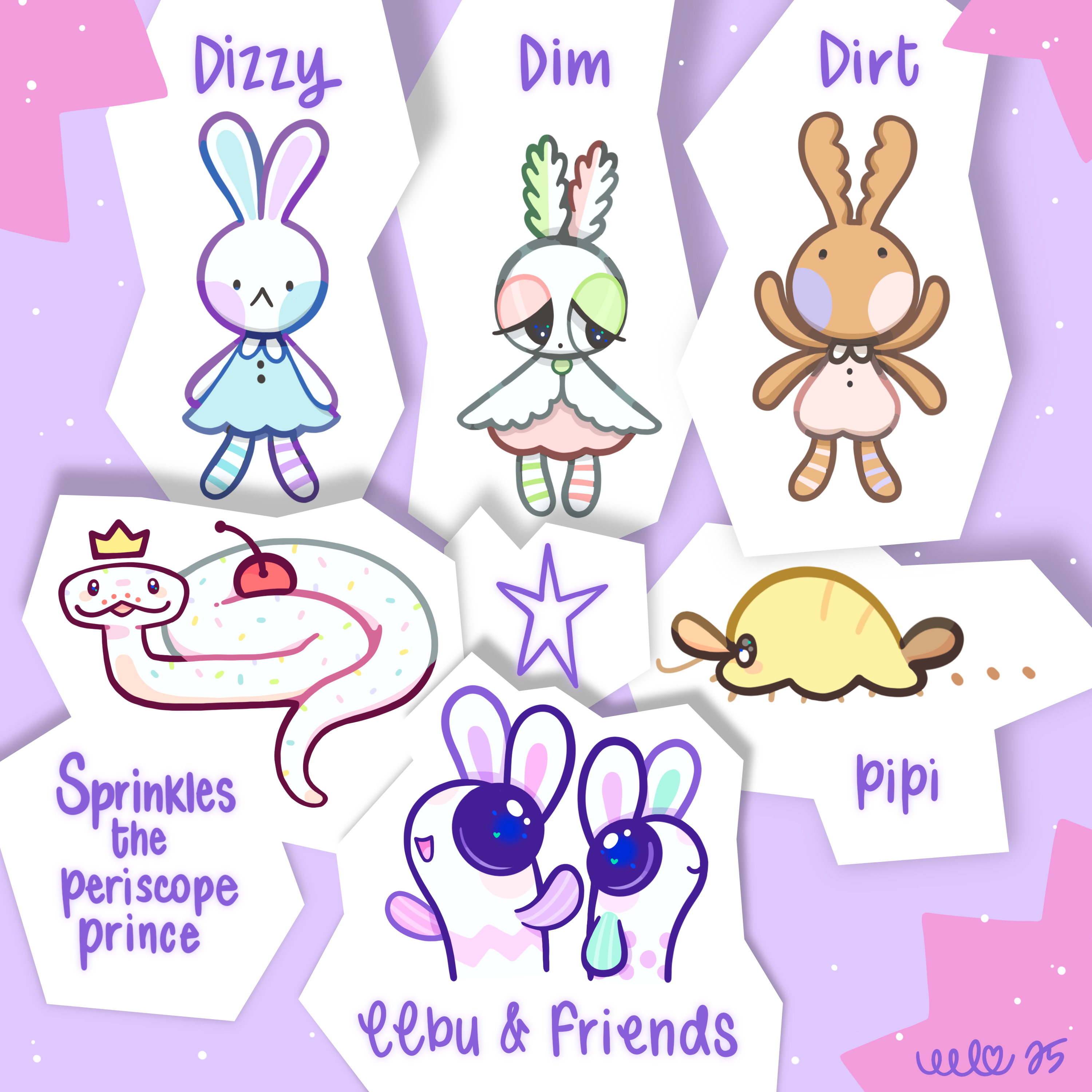 Silly lil guys of the eelbunnyverse